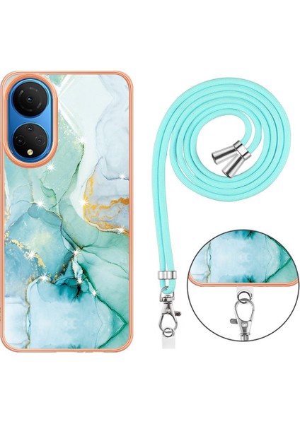 Onur X7 Mermer Tampon Crossbody Kordon Askısı Anti-Scratch Yumuşak (Yurt Dışından)