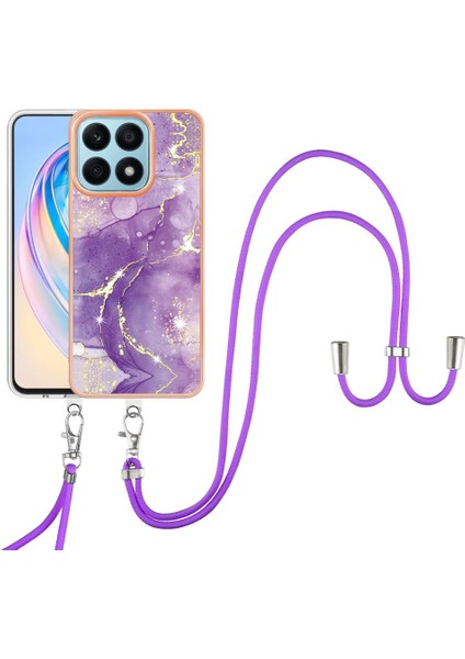 Onur X8A Mermer Tampon Anti-Scratch Yumuşak Crossbody Kordon Askısı Için Kılıf (Yurt Dışından) modelleri