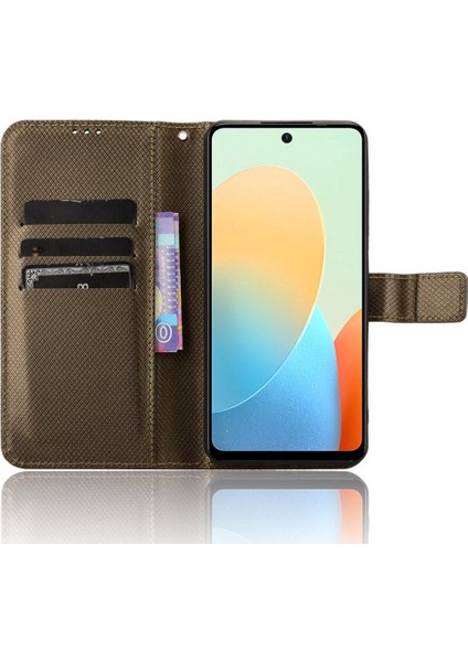 Tecno Spark 20C Kickstand Manyetik Cüzdan Kart Tutucu Kapağı Için Kılıf (Yurt Dışından)
