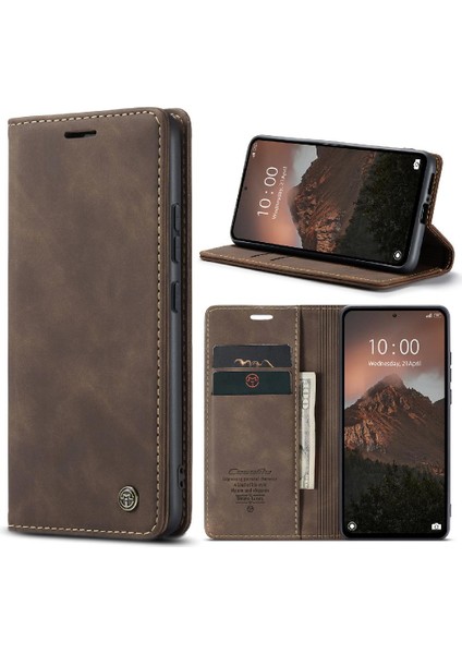 Xiaomi Redmi Not 13 Için Flip Case 4g Vintage Pu Deri Cüzdan Çevir Folio (Yurt Dışından)