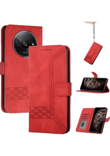 Kullanışlı Xiaomi Redmi A3 Kart Kapak Pu Deri Cüzdan ile Uyumlu (Yurt Dışından)