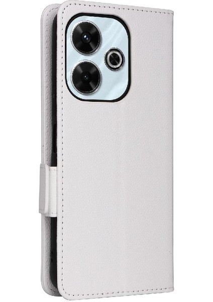 Xıaomı Poco M6 4g Manyetik Yan Toka Cüzdan Pu Deri Için Flip Case (Yurt Dışından)