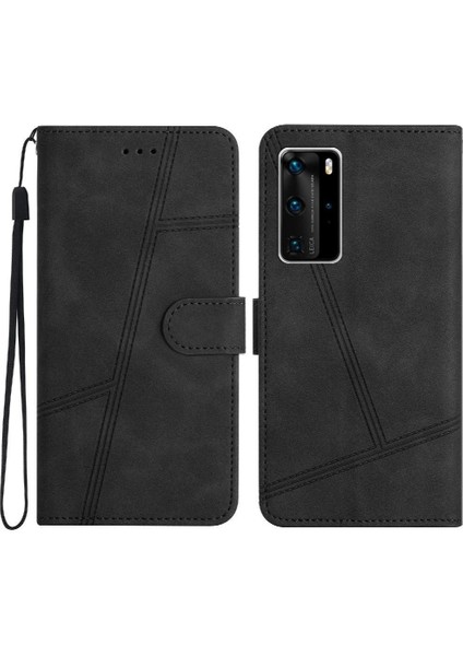 Huawei P40 Pro Için Flip Case Cüzdan Pu Deri Flip Folio Tam Koruma (Yurt Dışından) indirimleri