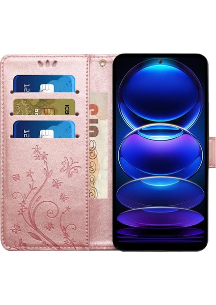 Xiaomi Redmi Not 12 4g Pu Deri Manyetik Kapatma Kartı Için Filp Durumda (Yurt Dışından)