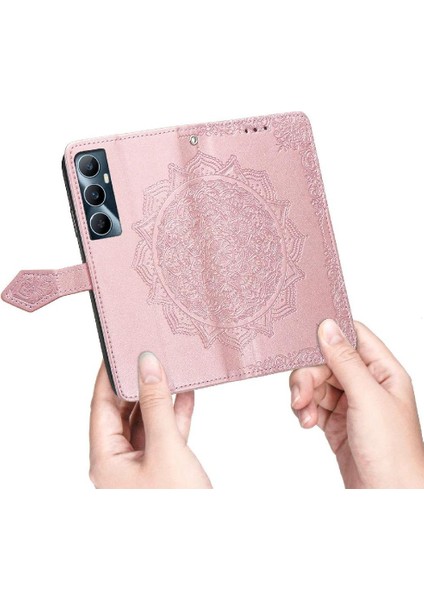 Realme C65 Için Flip Case Zarif Desen Basit Iş Kapak Kılıfı (Yurt Dışından) modelleri