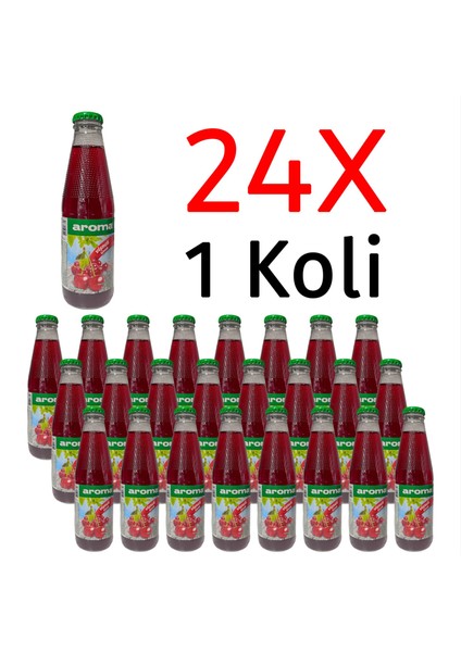 Vişneli Içecek Cam 200 ml x 24 Adet