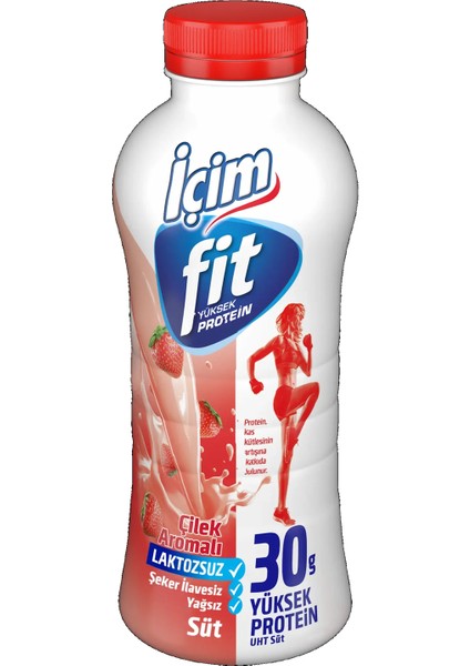 Fit Çilekli Protein Sütü 400 ml x 6 Adet