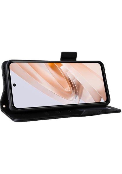 Xıaomı Poco M6 4g Manyetik Yan Toka Cüzdan Pu Deri Için Flip Case (Yurt Dışından)