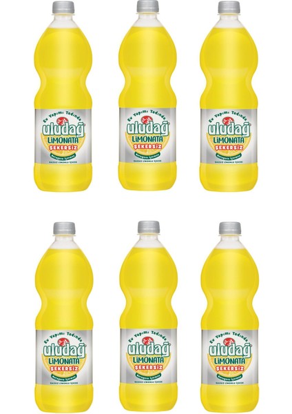 Limonata Şekersiz 1 lt x 6 Adet