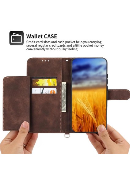 Xiaomi Redmi Not 12 Için Flip Case 4g Bileklik Çoklu Kredi Kartı Yuvaları (Yurt Dışından)