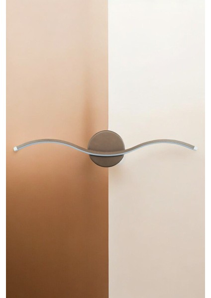Diana Modern Tasarım Kahverengi Renk Gün Işığı Ledli Banyo - Mutfak - Salon LED Duvar Aplik modelleri