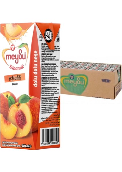 Dinamik Şeftali Meyve Suyu 200 ml x 27 Adet