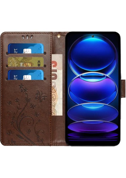 Xiaomi Redmi Not 12 4g Pu Deri Manyetik Kapatma Kartı Için Filp Durumda (Yurt Dışından)