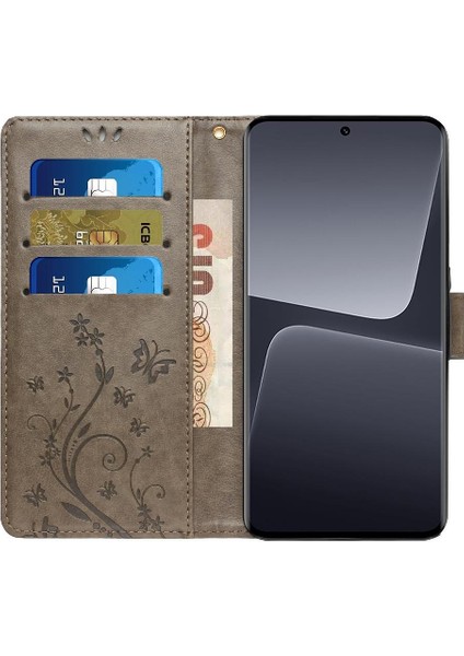 Xiaomi Redmi Not 13 4g Pu Deri Kickstand Manyetik Kart Için Filp Durumda (Yurt Dışından)