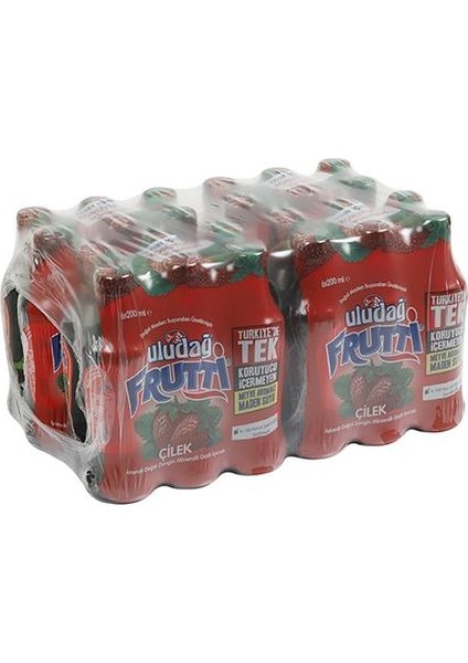 Frutti Çilek Aromalı Maden Suyu 200 ml x 24 Adet modelleri