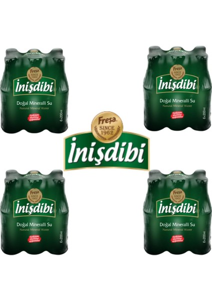 Inişdibi Doğal Maden Suyu 200 ml x 24 Adet