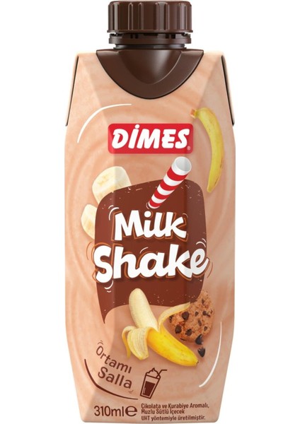 Milkshake Çikolata ve Kurabiye Aromalı Muzlu 310 ml