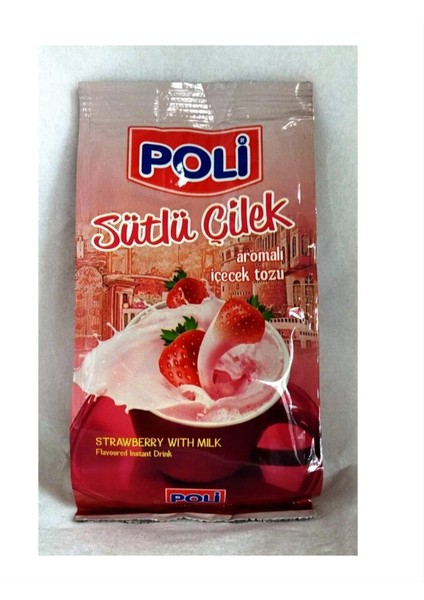 Toz Içecek Sütlü Çilek 250 gr x 4 Adet