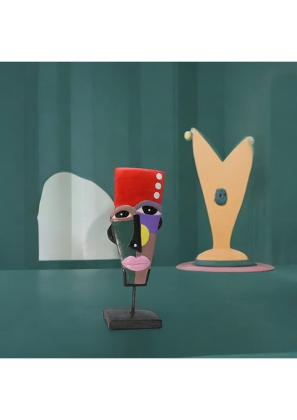 Renkli Modern Sanat Figür Obje - Dekoratif Merkez Parça fiyatları