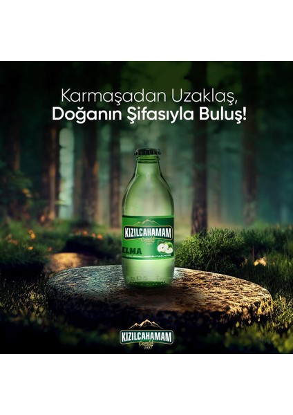 Çamlık Elma Aromalı Maden Suyu 200 ml x 24 Adet