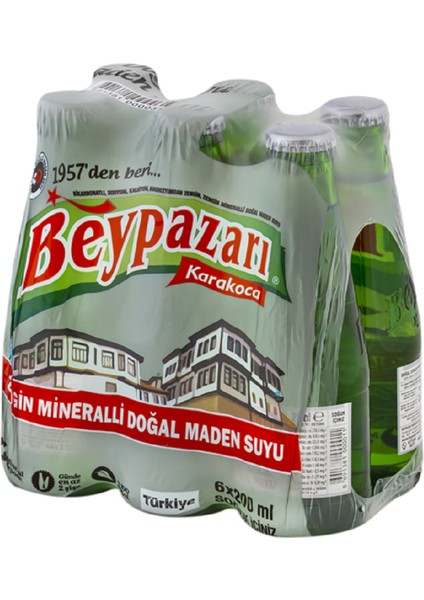 Sade Doğal Maden Suyu 200 ml x 6 Adet