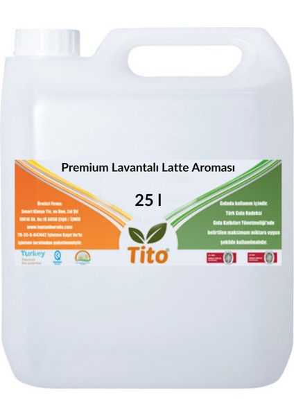 Premium Lavantalı Latte Aroması 25 lt