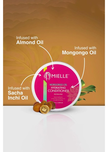 Mongongo Oil Protein Içermeyen Nemlendirici Saç Kremi 240ML fırsatları