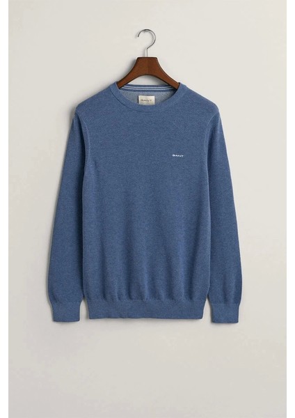 Erkek Mavi Regular Fit Kazak