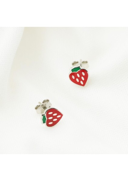 Mine Işli Çilek Çocuk Küpesi