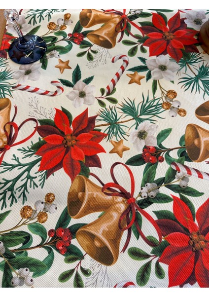 Yılbaşı Çan Desenli Dijital Baskılı Runner modelleri