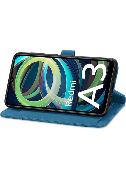 Xiaomi Redmi A3 Cüzdan Çoklu Kart Yuvası Flip Fermuar Tarzı Iş Için Kılıf (Yurt Dışından) modelleri