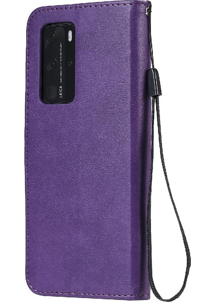 Huawei P40 Pro Klasik Düz Renk ile Yüksek Kaliteli Deri Flip Case (Yurt Dışından) indirimleri