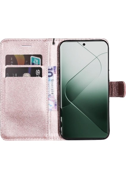 Kart Yuvası ile Xiaomi 14 Pro Için Flip Case Klasik Düz Renk Yüksek Cüzdan (Yurt Dışından) indirimleri