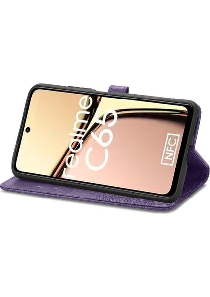 Realme C65 Için Flip Case Zarif Desen Basit Iş Kapak Kılıfı (Yurt Dışından) fiyatları
