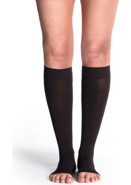 Thermoregulating Premium Seri (Cotton)/Diz Altı /Orta Basınç /Small Normal/A.Burun /Siyah