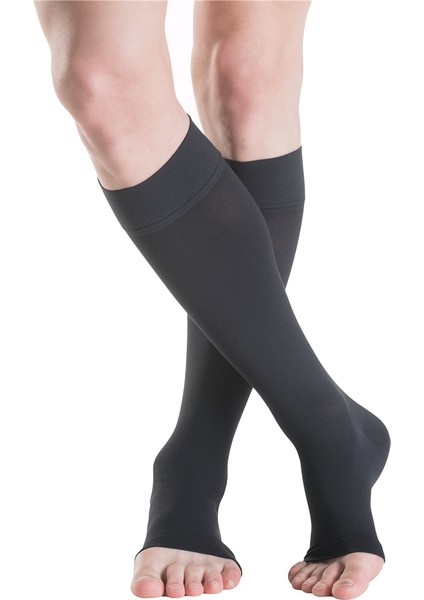 Thermoregulating Premium Seri (Cotton)/Diz Altı /Orta Basınç /Small Normal/A.Burun /Siyah