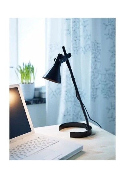 Sumuhome Lagra Dekoratif Masa Çalışma Ofis Lambası Siyah 42 cm