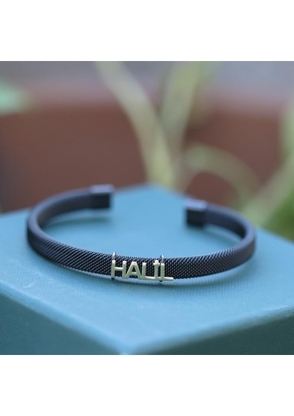 Kişiye Özel Isimli Gümüş Erkek Bilekliliği modelleri