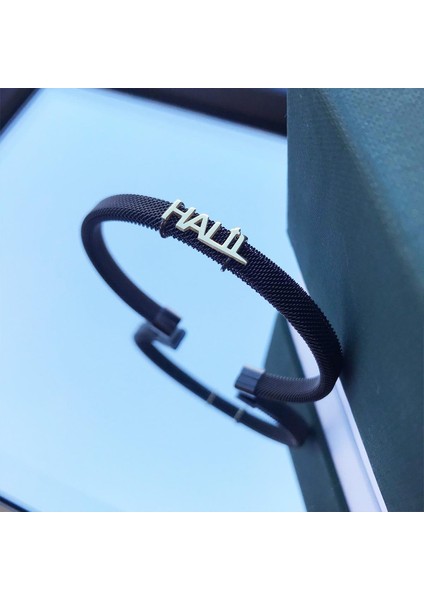 Kişiye Özel Isimli Gümüş Erkek Bilekliliği fırsatları