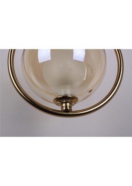 Bubble Lamp Damla Model Bal Renk Kaplamalı Camlı Aplik (Ampul Dahil)