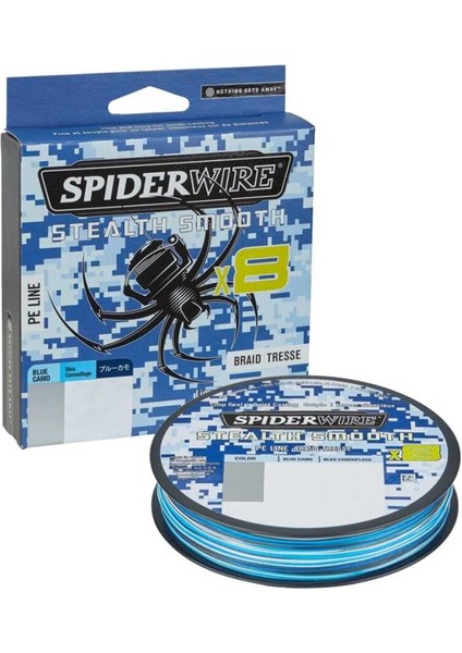 Spider Wire Stealth Smooth8 X8 Pe Braid 150M Blue Camo Örgü Ip 0.13MM