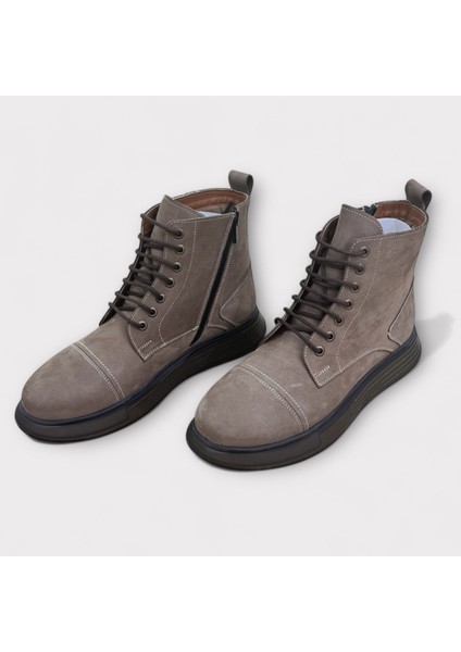 Erkek Hakiki Deri Fermuarlı Bot