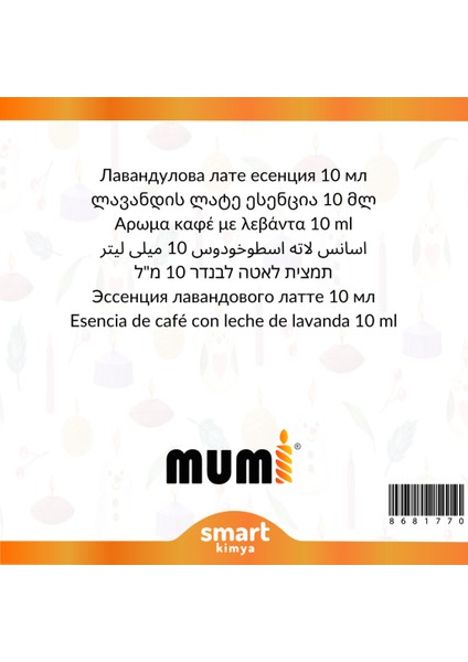Lavantalı Latte Mum Esansı 10 ml fiyatları