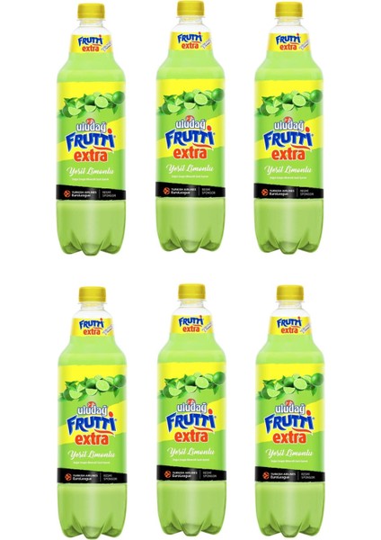 Frutti Extra Yeşil Limonlu 1 lt x 6 Adet