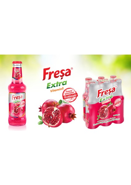 Extra Nar Aromalı Maden Suyu 200 ml x 6 Adet