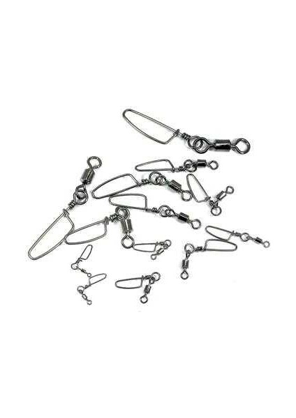 J Rolling Snap Bilyalı Kilitli Klips Black Nickel 2 No