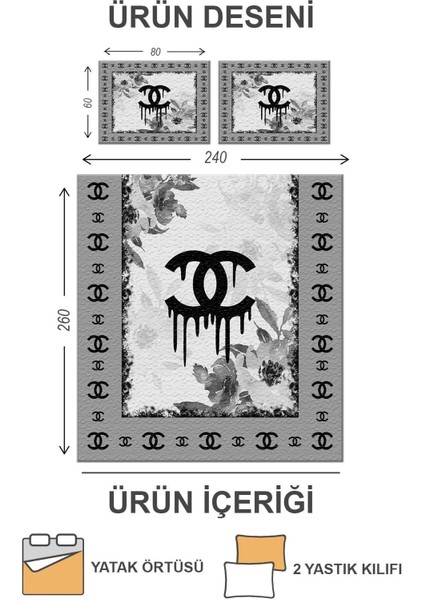 Kapitoneli Pamuk Dolgulu Kadife Kumaş Modern Desenli Premium Kalite Yatak Örtüsü Seti fiyatları