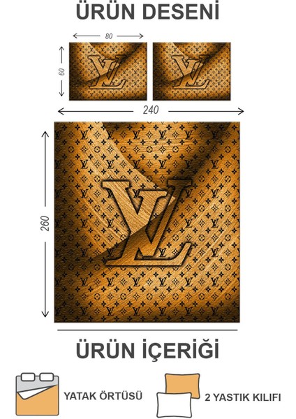 Kapitoneli Pamuk Dolgulu Kadife Kumaş Modern Desenli Premium Kalite Yatak Örtüsü Seti