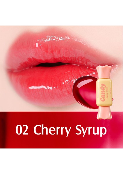 Saemmul Candy Syrup Gloss - Dudakları Dolgunlaştıran Lip Gloss - 02 Cherry Syrup