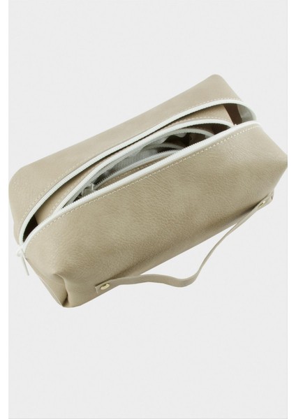 4 Adet Karışık El Tutmalı Makyaj Çantası modelleri